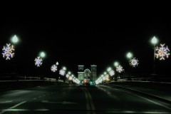 Lights on the River in downtown Owego; December 1, 2017