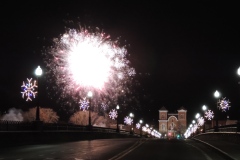 Lights on the River in downtown Owego; December 1, 2017